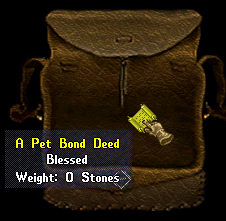 Pet Bond Deed